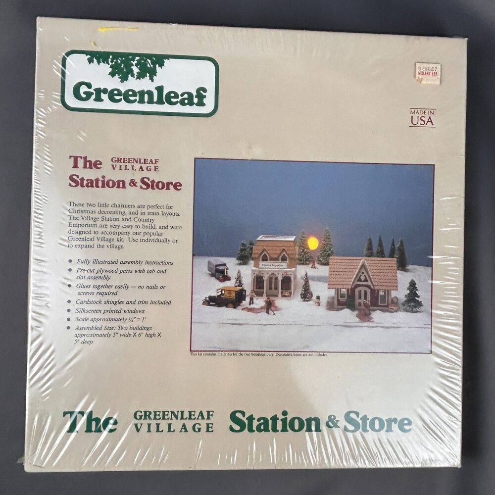 Greenleaf Village Station & Store #8025 Vintage 1987 Christmas Train Layouts - Picture 11 of 12